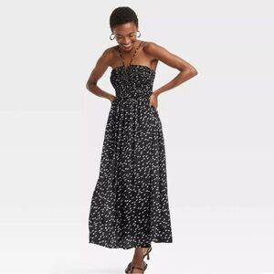 Elegant Black Strapless Dress